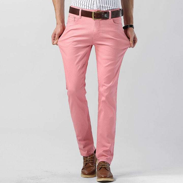 Colter | Herren Lässiges Farbig Dehnen Hose | Gerader Schnitt