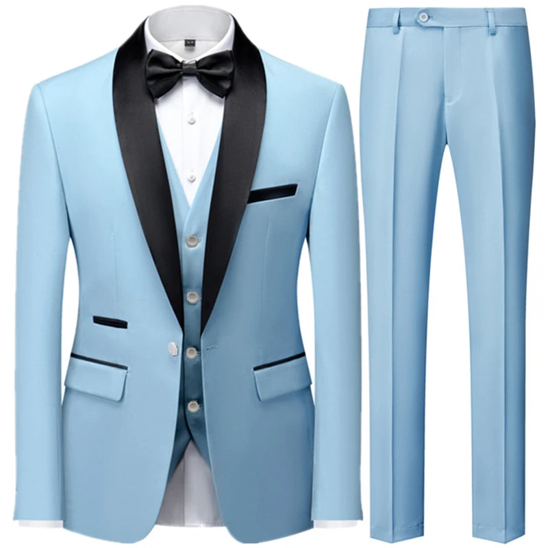 Herren 3-Dreiteiler Hochzeitsgast Anzug | Jacke, Weste und Hose