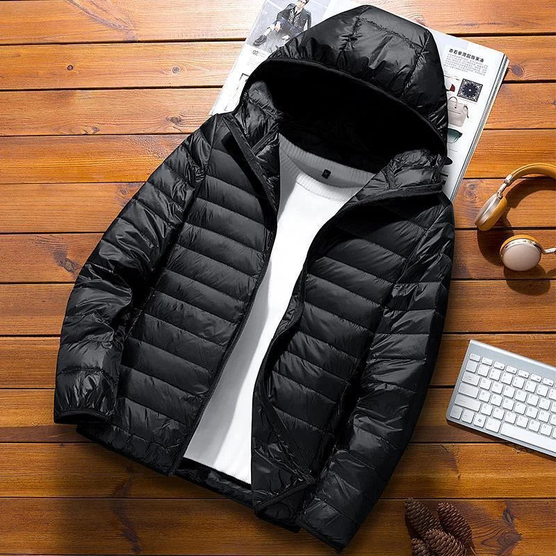 Herren Kapuze Winter Steppjacke | Langarm