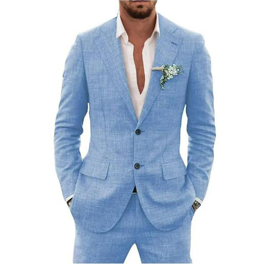 Herren Sommer 2-Teiler Hochzeitsgast Anzug | Leicht