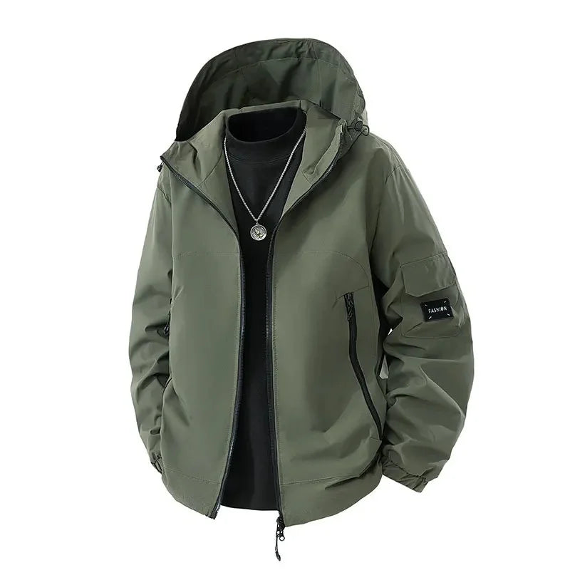 Herren Winter Skijacke mit Kapuze | Übergröß