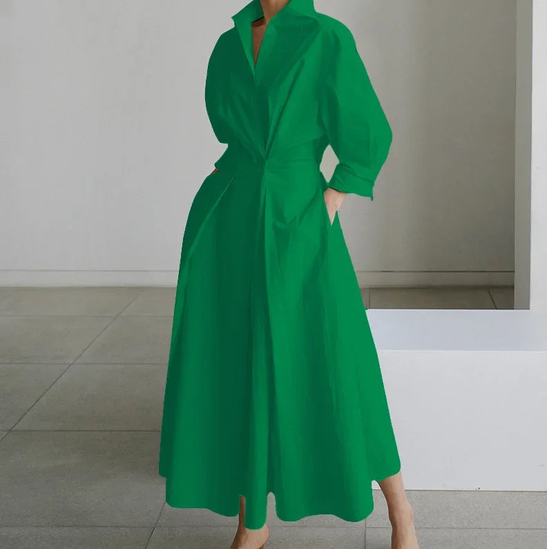 Sommerkleid Mit V Ausschnitt Für Damen | Midi