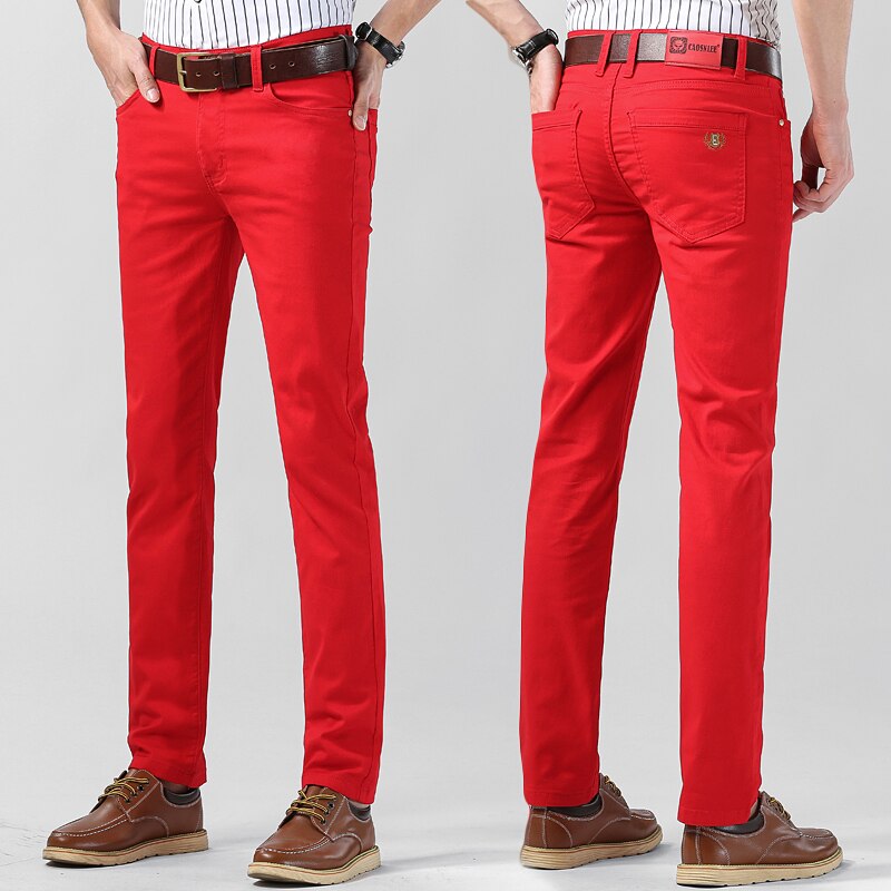 Colter | Herren Lässiges Farbig Dehnen Hose | Gerader Schnitt