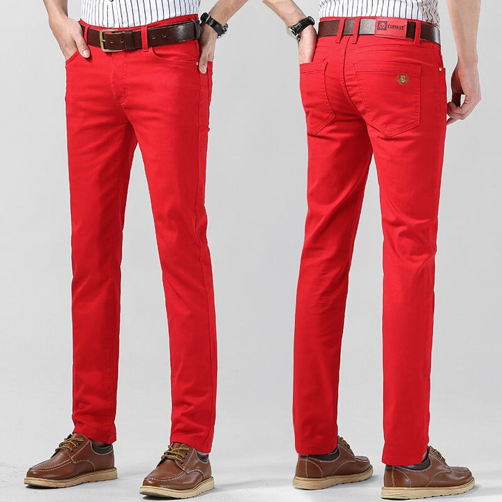Colter | Herren Lässiges Farbig Dehnen Hose | Gerader Schnitt
