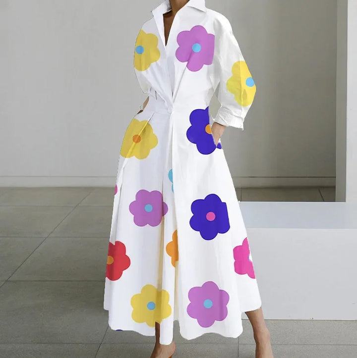 Sommerkleid Mit V Ausschnitt Für Damen | Midi