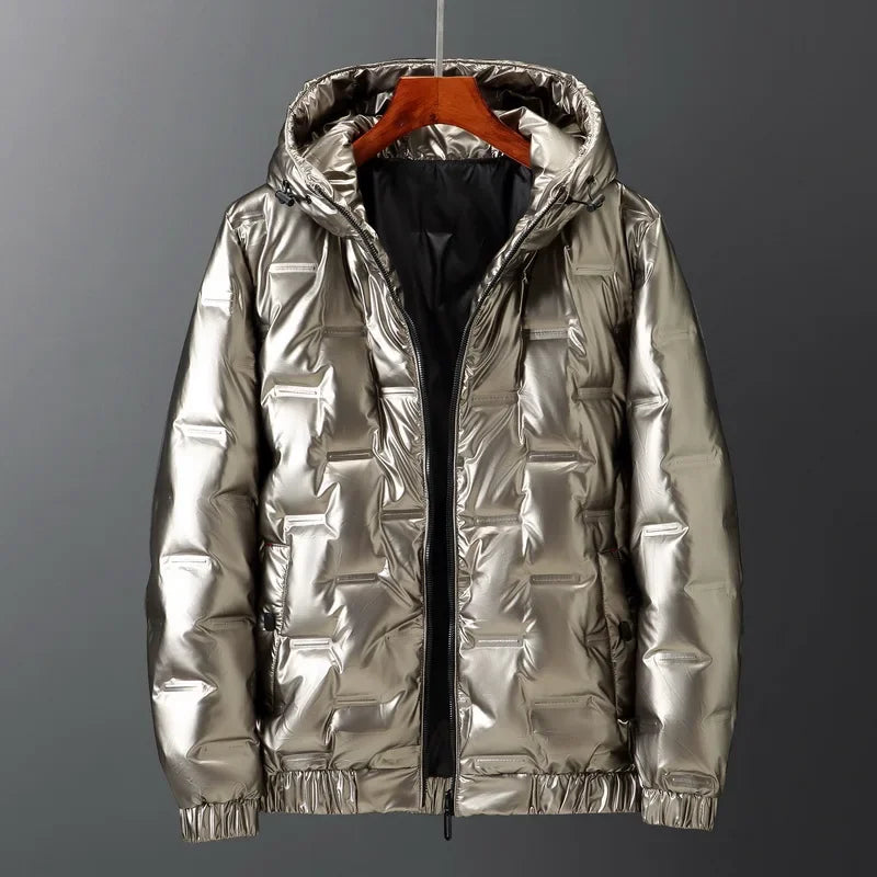 Herren Winter Daunen Jacke | mit Kapuze
