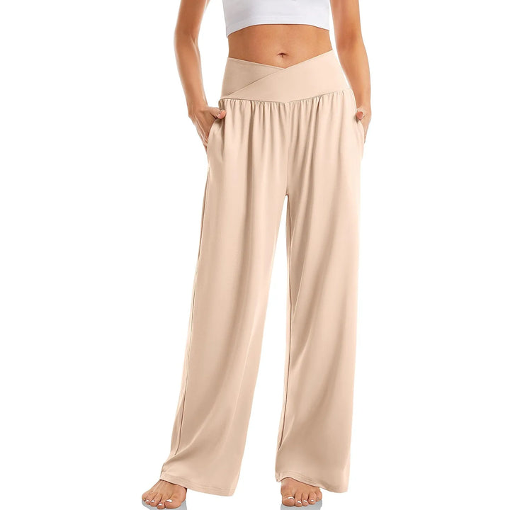 Damen Breites Bein Yogahose | Lässig