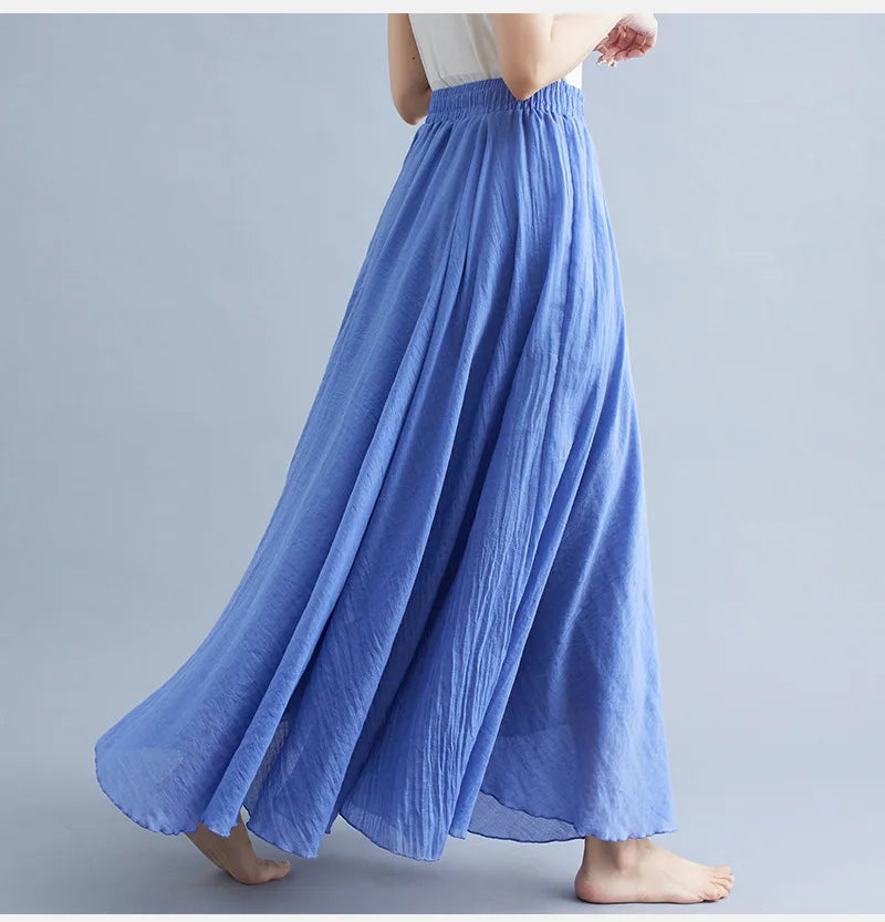 Sommerrock In Leuchtenden Farben Für Damen | Maxi