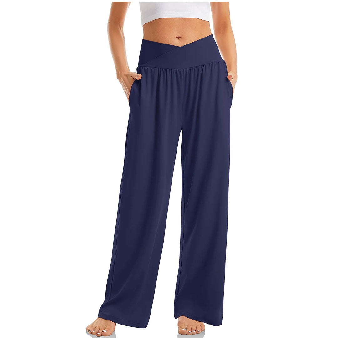Damen Breites Bein Yogahose | Lässig