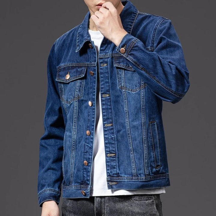 Klassische Button Down Jacke Für Herren | Fronttaschen