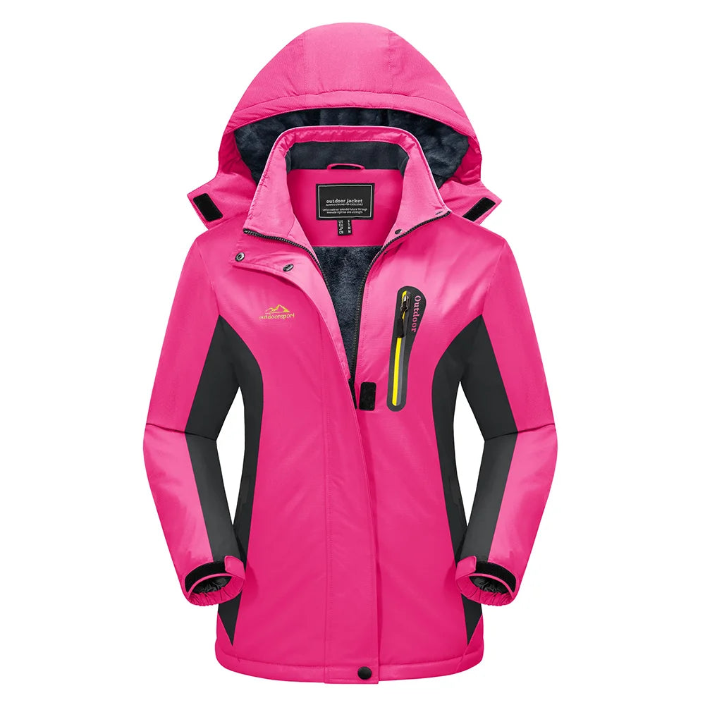 Damen Schnee Skijacke | Mit Kapuze