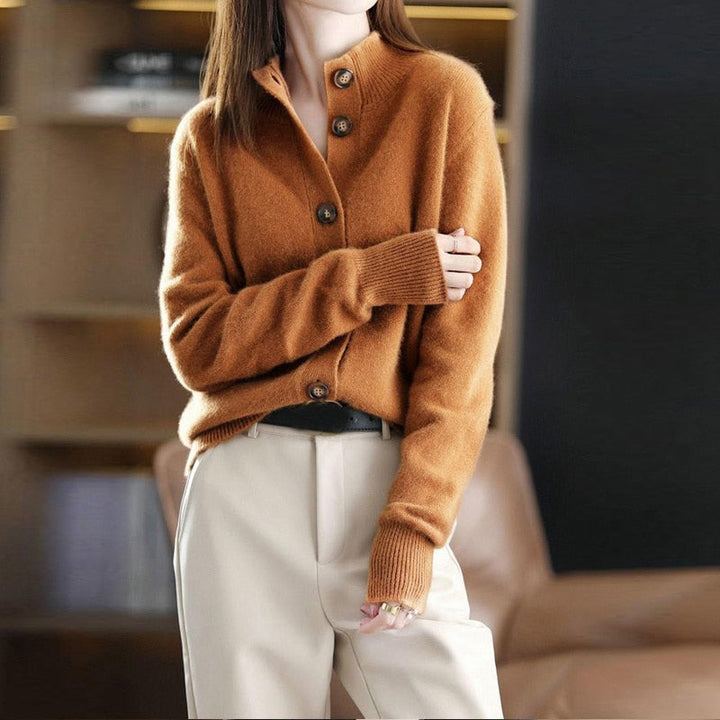 Langärmliger Button Down Cardigan Für Damen | Gestrickt