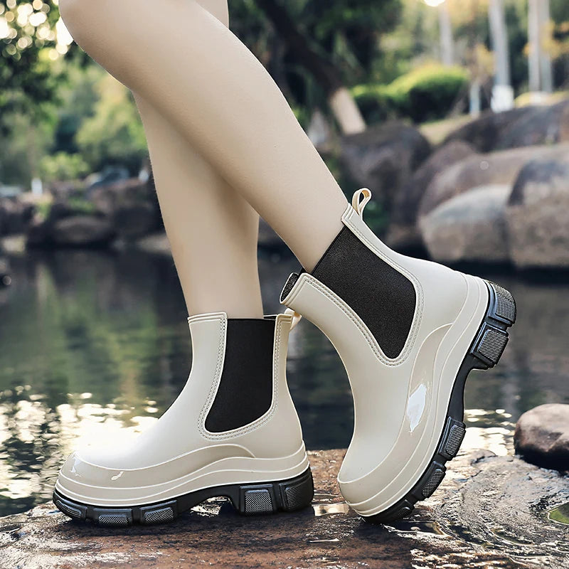 Damen Wasserdichte Gummistiefel | Kurzrohr