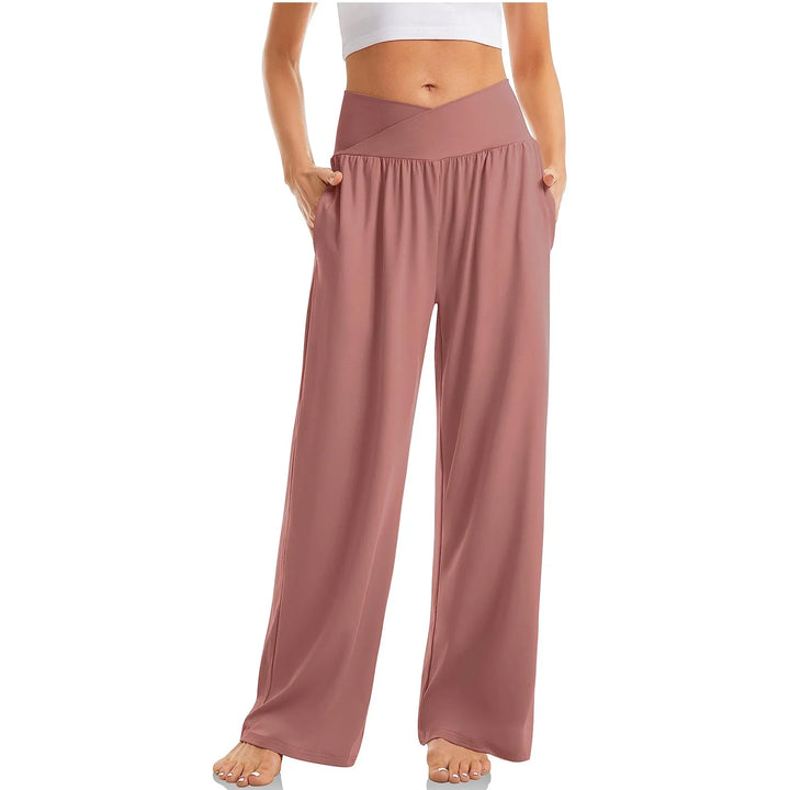 Damen Breites Bein Yogahose | Lässig