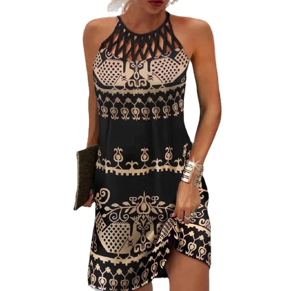Bequemes Kleid Mit Grafikdruck Für Damen | Sommer