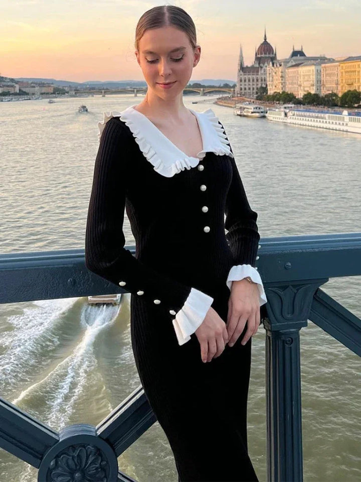 Stilvolles Strickkleid Für Damen | Midi