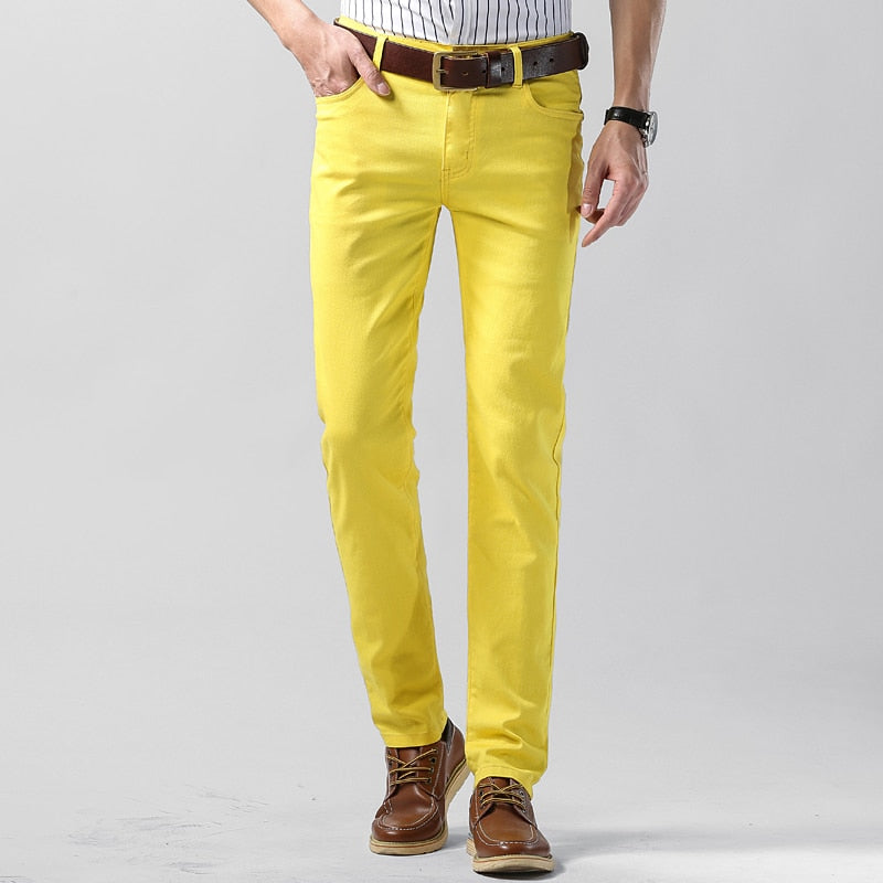Colter | Herren Lässiges Farbig Dehnen Hose | Gerader Schnitt