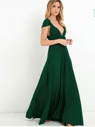 Rückenfreies Abendkleid In Wickeloptik Für Damen | Maxi