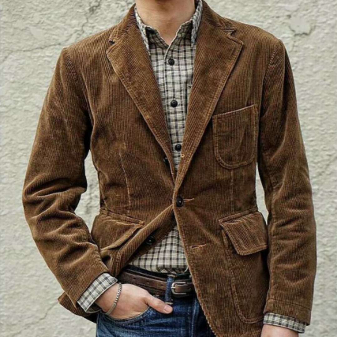 Cordjacke Mit Vordertaschen Für Herren | Winter