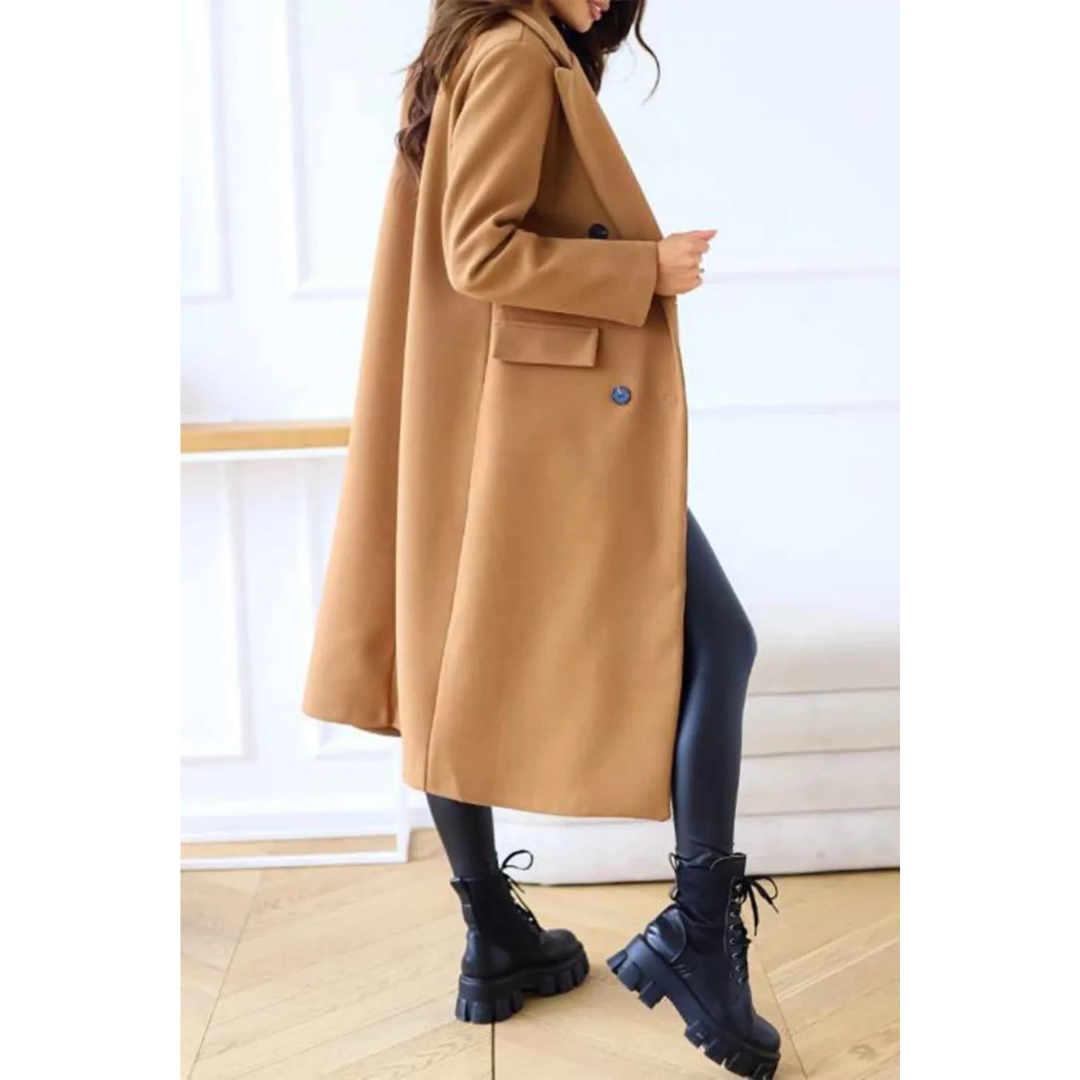 Idunal | Damen Elegante Mantel | Lange