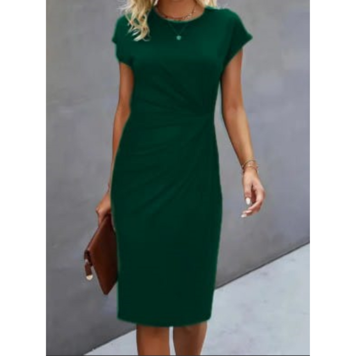 Kurzärmliges Formelles Kleid Für Damen | Midi