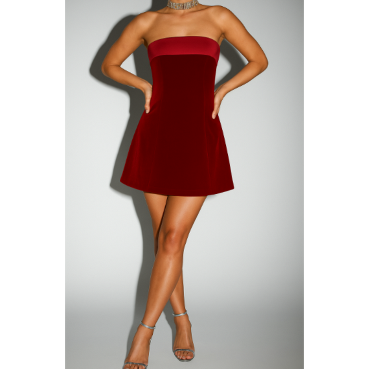 Elegantes Trägerloses Bandeau Kleid Für Damen | Mini