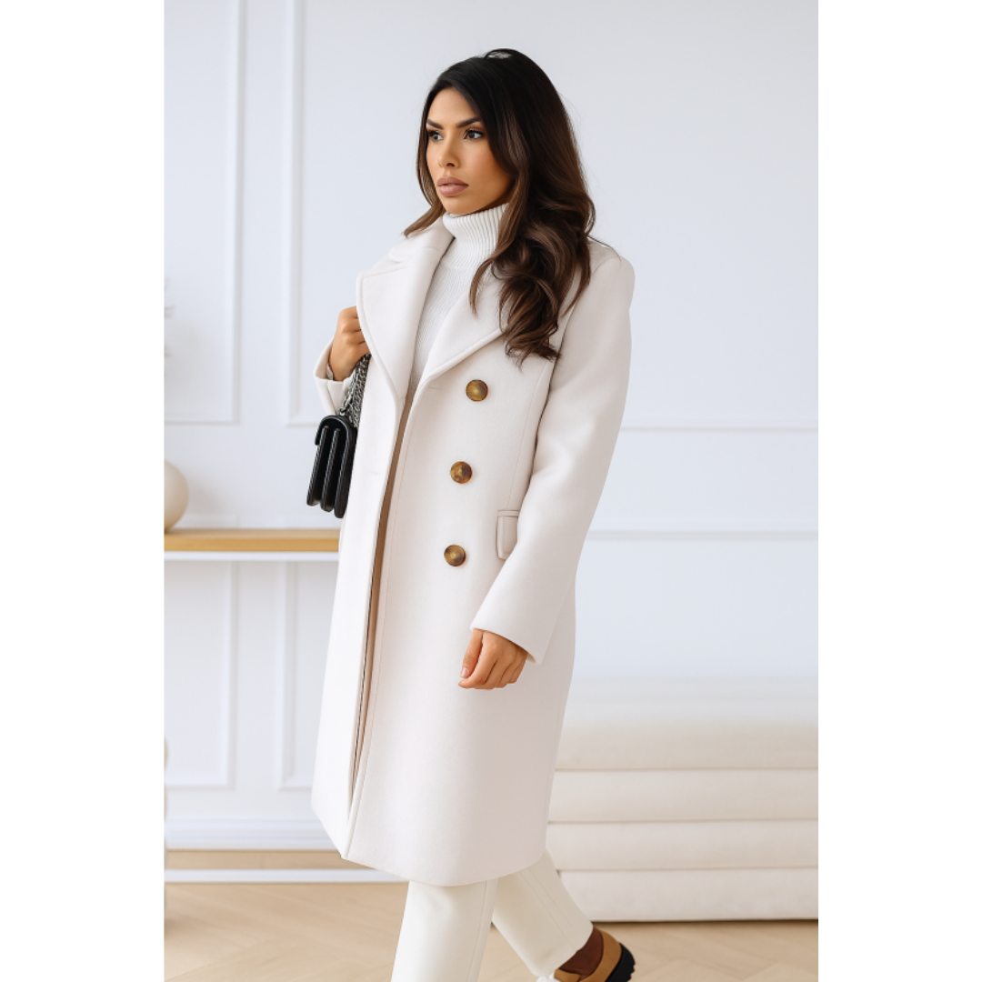 Adelynn | Damen Stilvoll Lang locker Mantel | Elegante