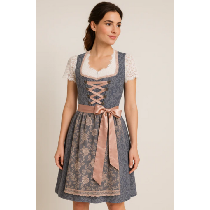 Damen Mini Oktoberfest Dirndlkleid