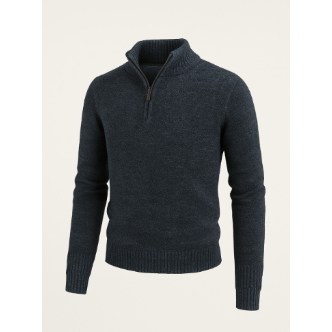 Strickpullover Mit Halbem Reißverschluss Für Herren | Warm