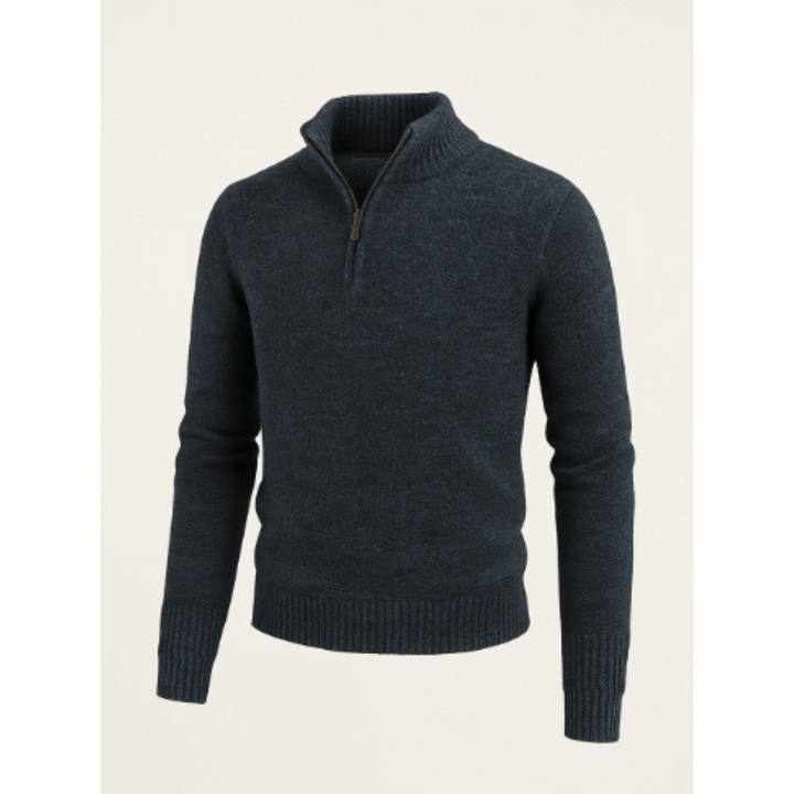 Strickpullover Mit Halbem Reißverschluss Für Herren | Warm