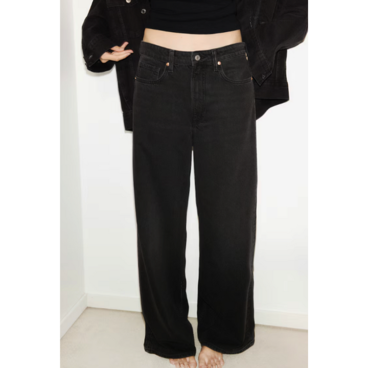 Baggy Mom Jeans für Damen | Niedrige Taille