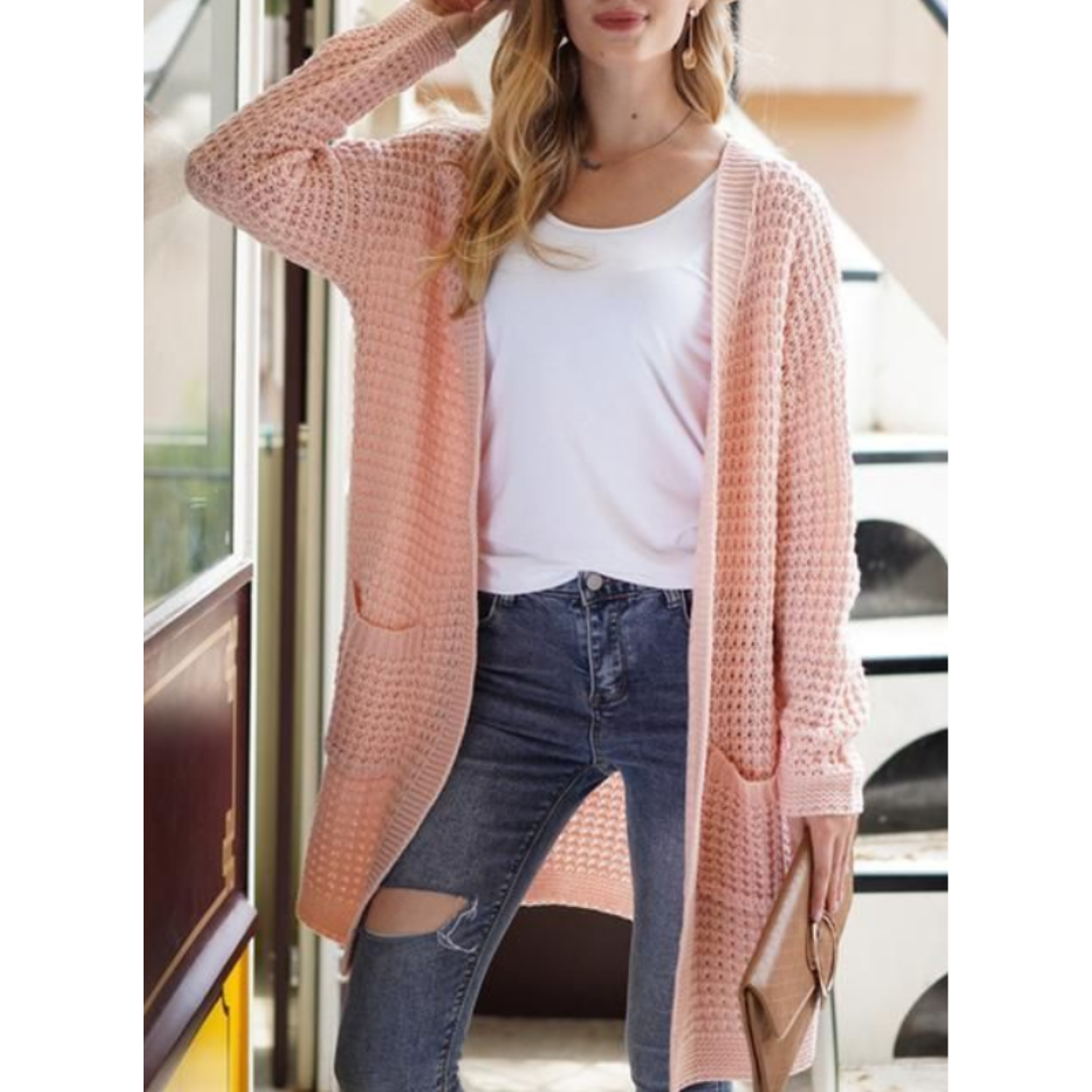 Lange Strickjacke Damen | Winter