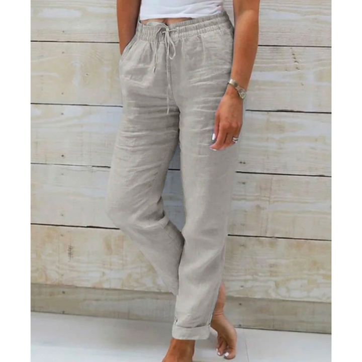 Damen Freizeithose Mit Kordelzug | Cropped