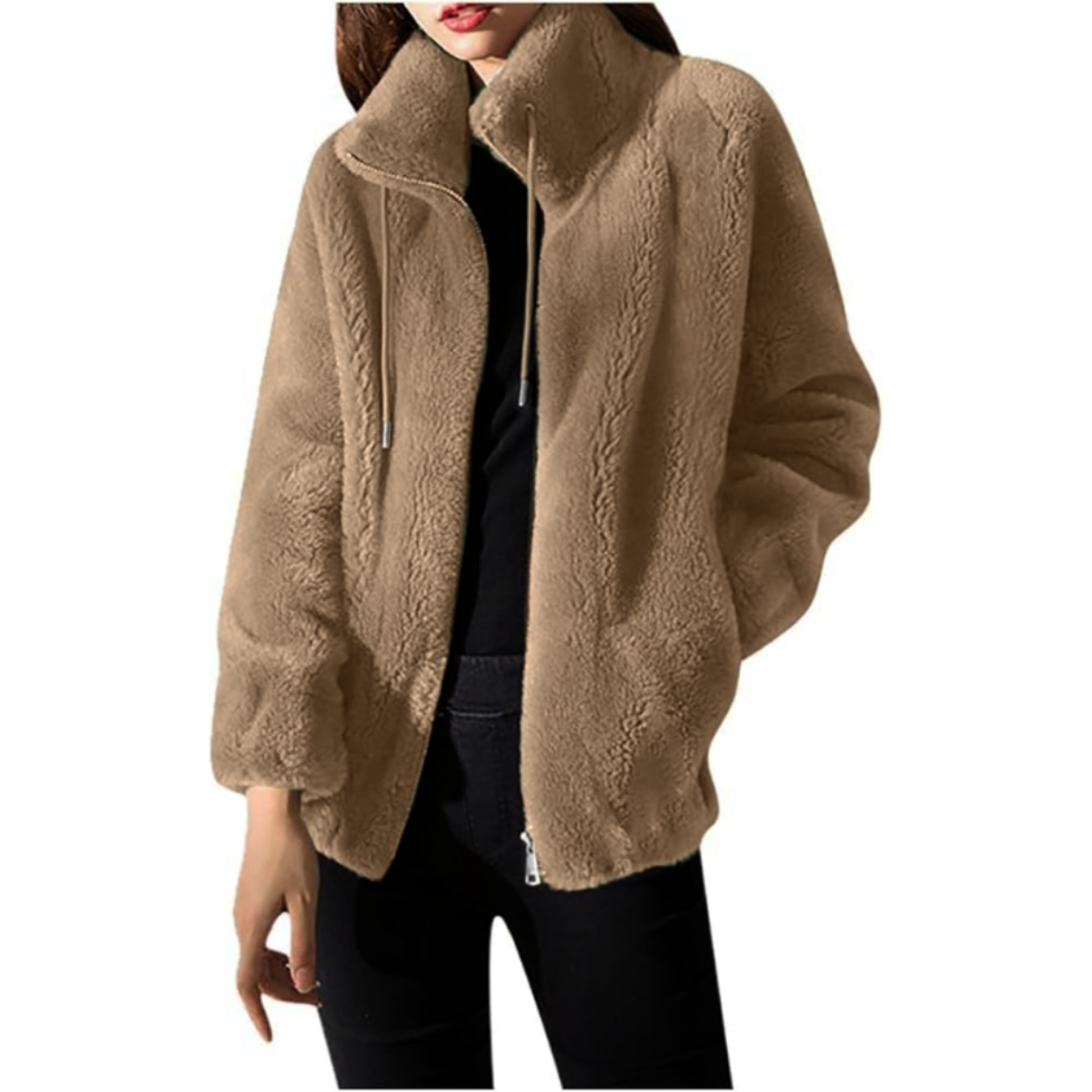 Modischer Damen-Teddy-Mantel | Warme