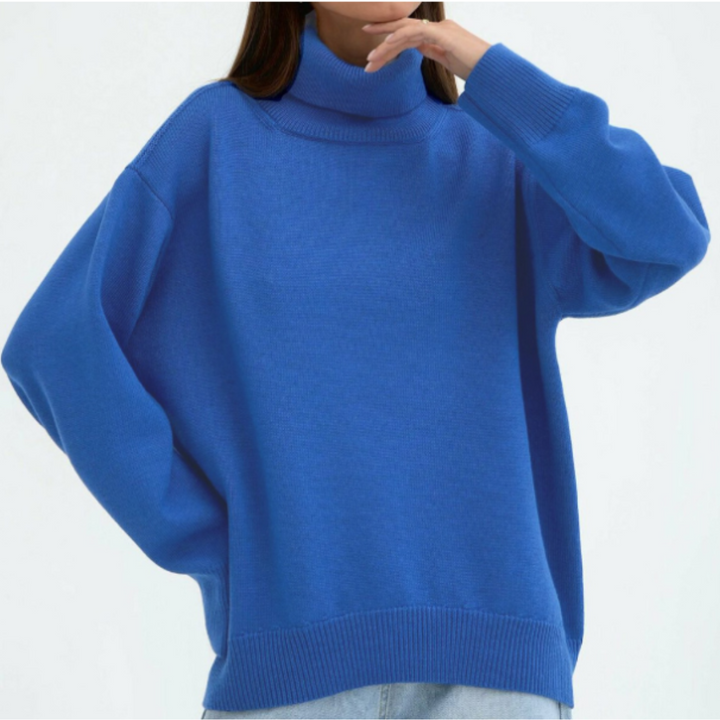 Rollkragenpullover Mit Lockerer Passform Für Damen | Schick
