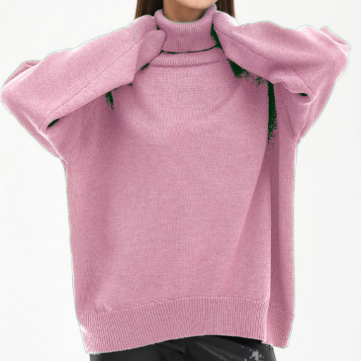 Rollkragenpullover Mit Lockerer Passform Für Damen | Schick