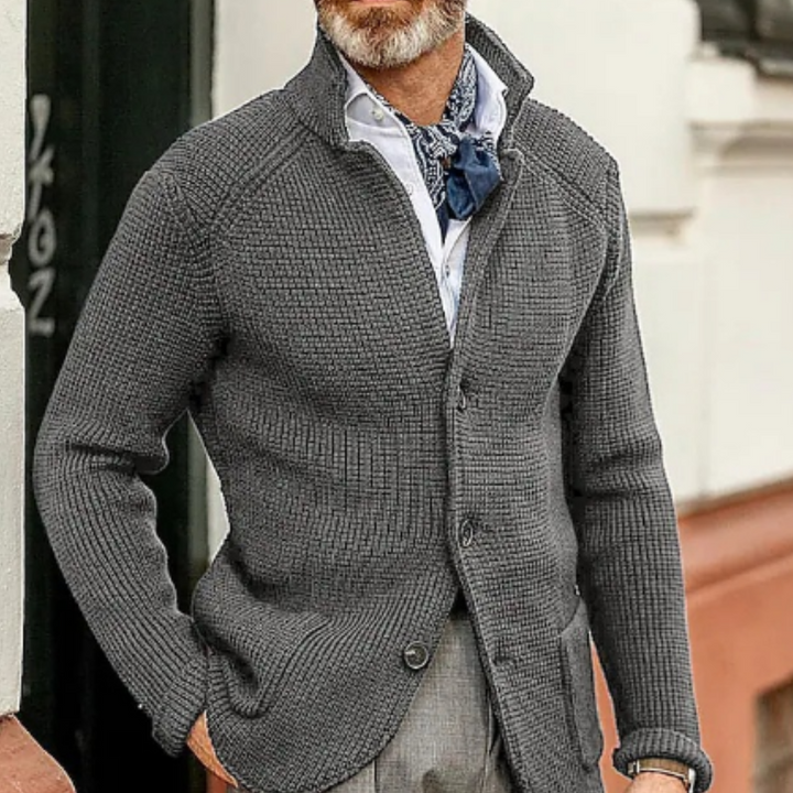 Warme Strickjacke Für Herren | Button Down