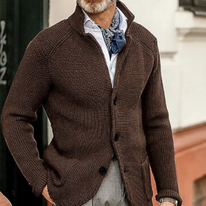Warme Strickjacke Für Herren | Button Down