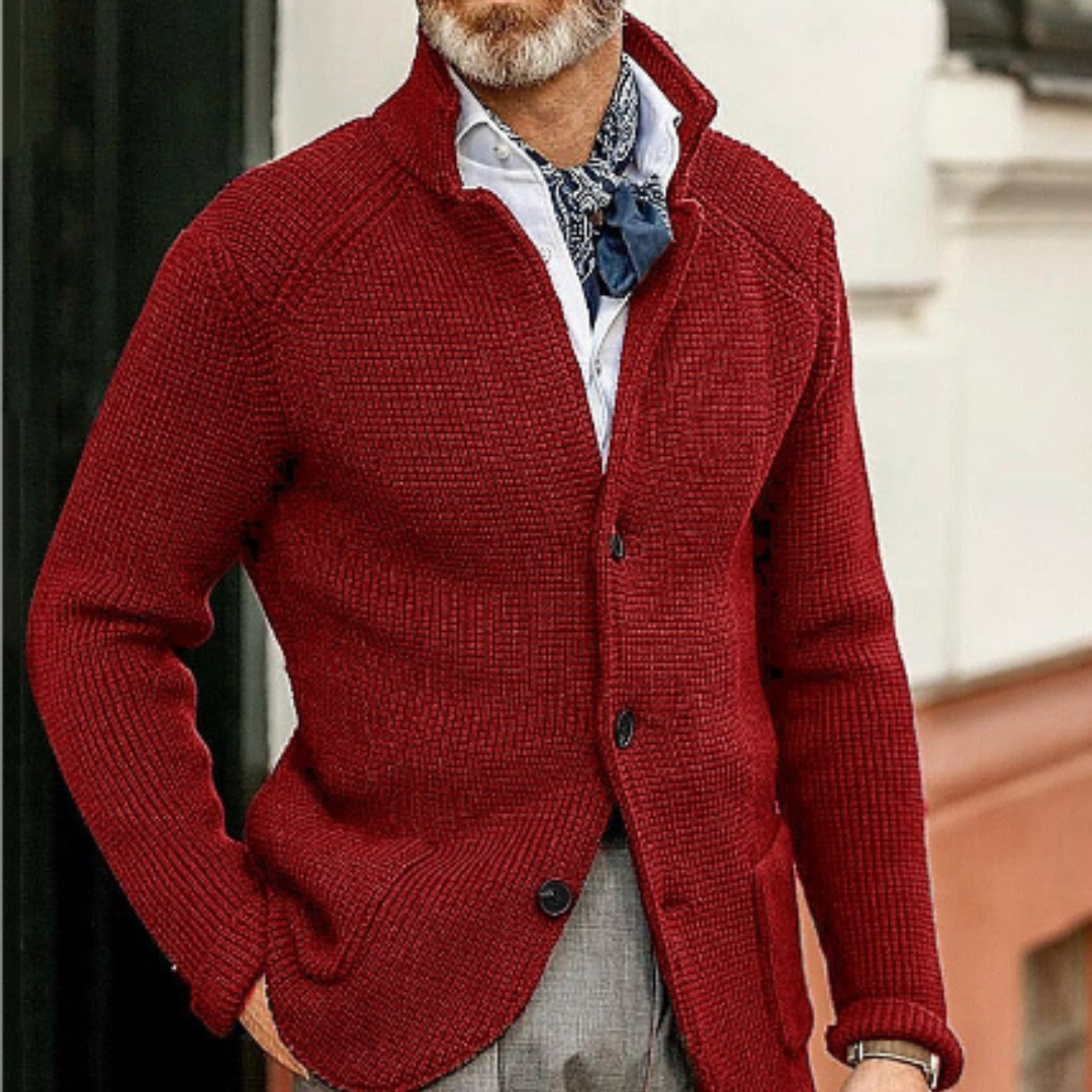 Warme Strickjacke Für Herren | Button Down