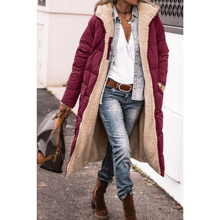 Gloria | Damen Winter Puffer Trench Mantel | Lang