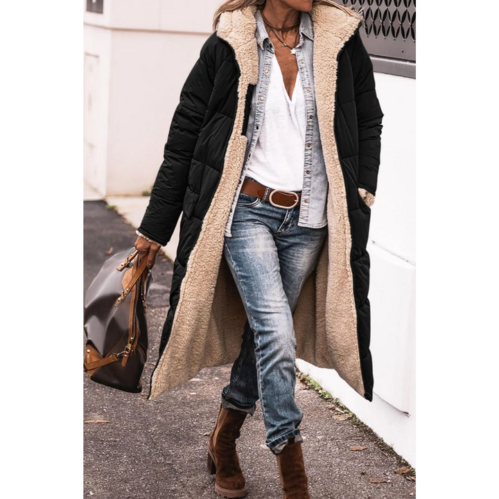 Gloria | Damen Winter Puffer Trench Mantel | Lang