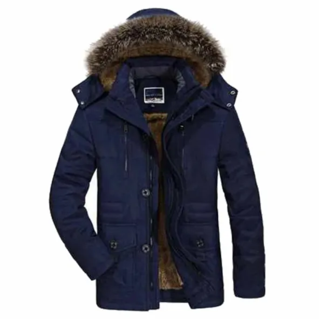 Warmer Winterparka Mit Kapuze Für Herren | Reißverschluss