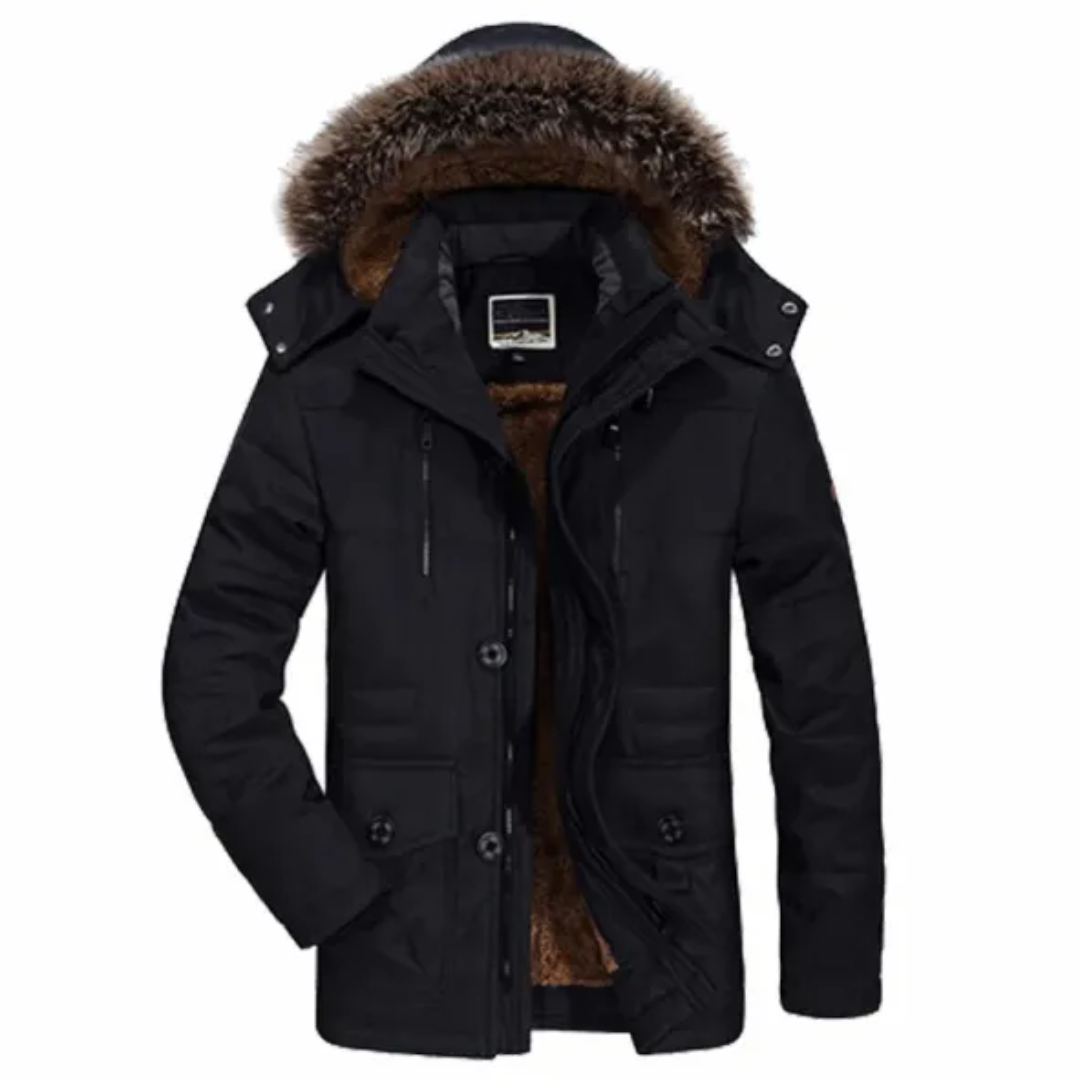 Warmer Winterparka Mit Kapuze Für Herren | Reißverschluss