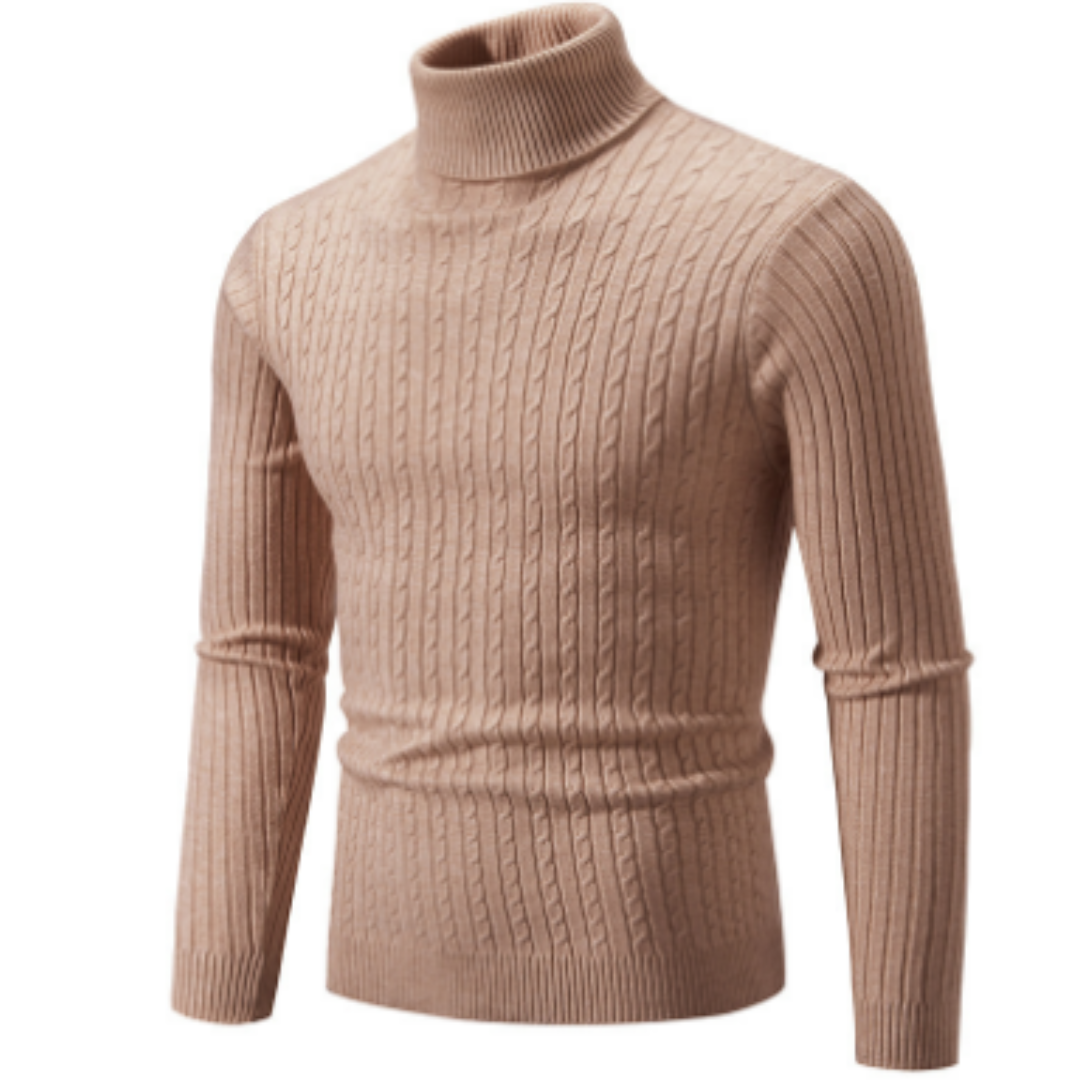 Dagmaro | Herren Winter Strick Rollkragen Pullover | Warme