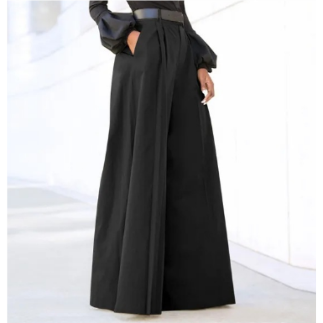 Damenhose Mit Hoher Taille | Weites Bein