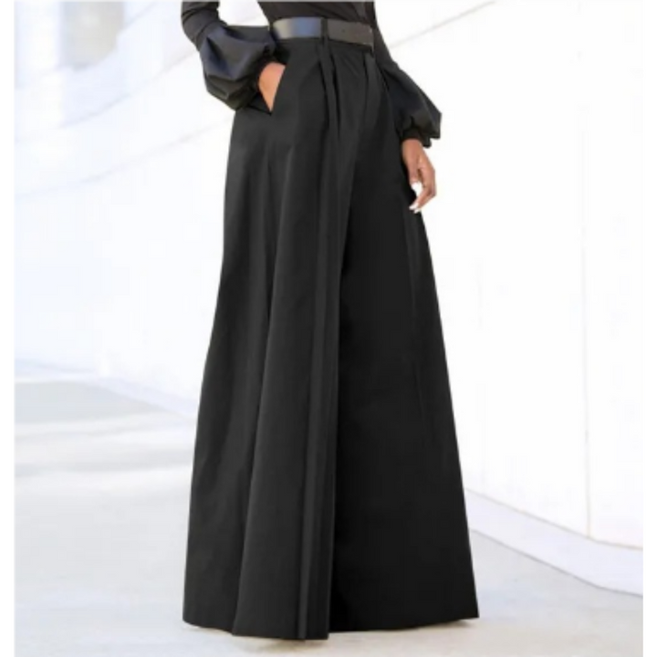 Damenhose Mit Hoher Taille | Weites Bein