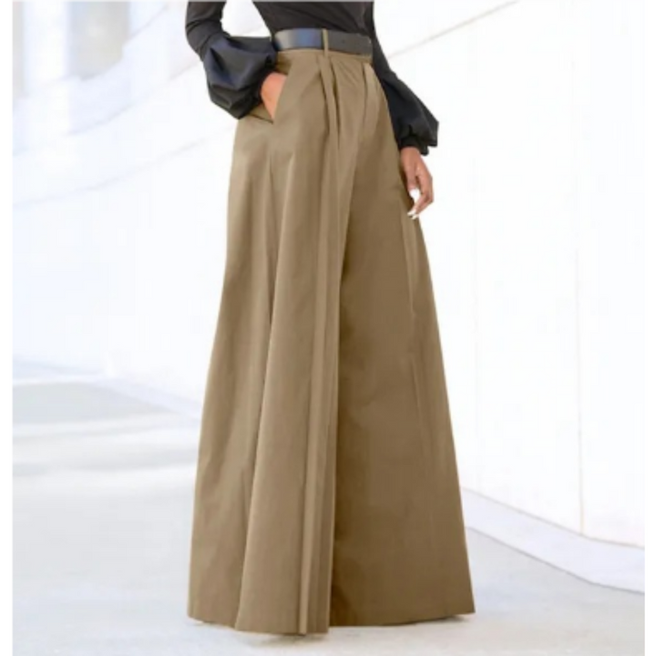 Damenhose Mit Hoher Taille | Weites Bein