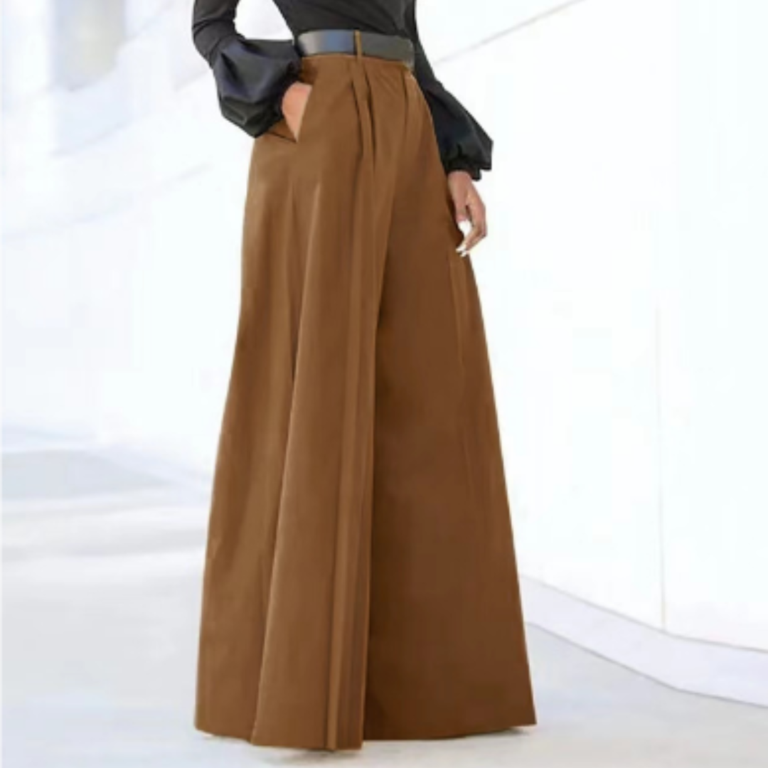 Damenhose Mit Hoher Taille | Weites Bein