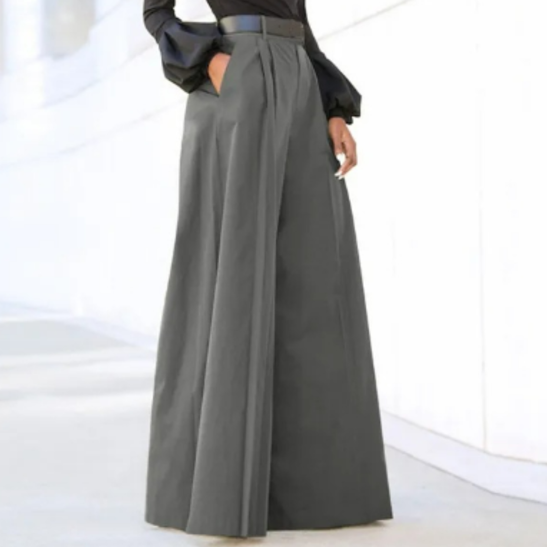 Damenhose Mit Hoher Taille | Weites Bein