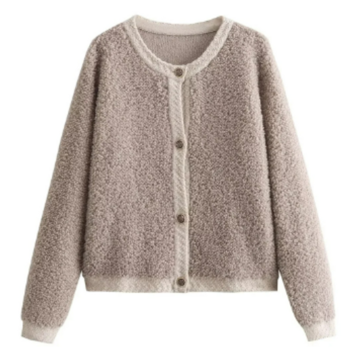 Leichte Warme Damen-Strickjacke | Langarm